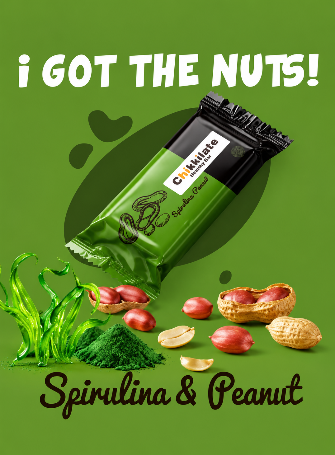 Chikkilate — Spirulina & Peanut