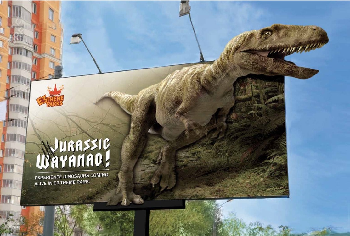 E3 Theme Parks — Jurassic Wayanad Billboard