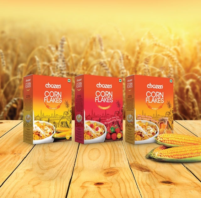 Chozen Corn Flakes — Packaging