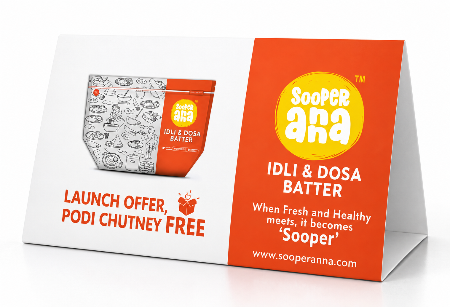 Sooper Anna — Launch Offer Tent Display